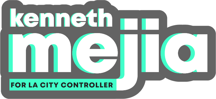 Kenneth Mejia for LA City Controller Logo